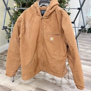 Carhartt Men's Brown Hooded Performance Jacket